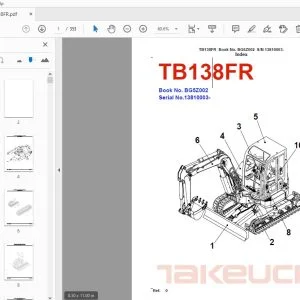 Takeuchi TB138FR Parts Manual 13810003 - PDF DOWNLOAD