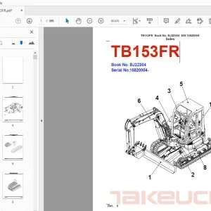 Takeuchi TB153FR Parts Manual 15820004  - PDF DOWNLOAD