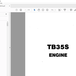 Takeuchi TB35S Engine Parts Manual - PDF DOWNLOAD
