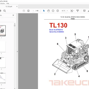Takeuchi TL130 Mini Loader Parts Manual - PDF DOWNLOAD