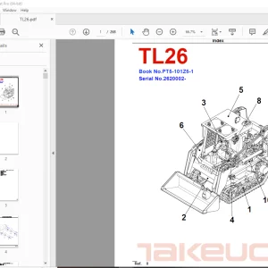 Takeuchi TL26 Crawler Excavator Parts Manual - PDF DOWNLOAD