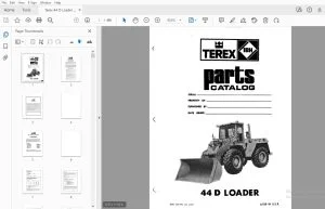 Hanomag Terex 44 D Loader Parts Manual - PDF DOWNLOAD