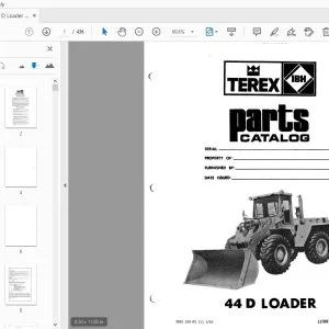 Hanomag Terex 44 D Loader Parts Manual - PDF DOWNLOAD