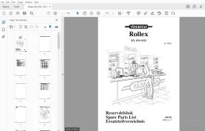 VADERSTAD ROLLEX RX450-1020 PARTS MANUAL 900198 - PDF