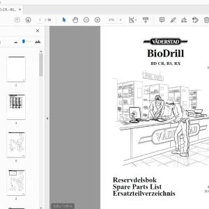 Vaderstad BioDrill BD CR, RS, RX Parts Manual 900230 - PDF DOWNLOAD
