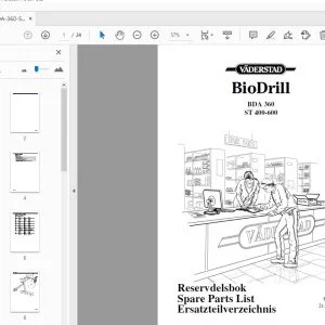 Vaderstad BioDrill BDA 360 ST 400-600 Parts Manual 902597 - PDF DOWNLOAD