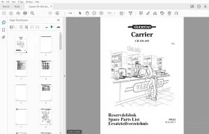 Vaderstad Carrier CR 300-400 Parts Manual 900242 - PDF DOWNLOAD