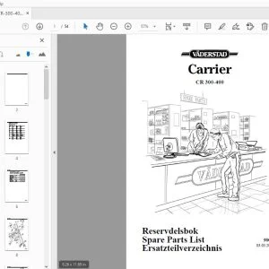 Vaderstad Carrier CR 300-400 Parts Manual 900242 - PDF DOWNLOAD