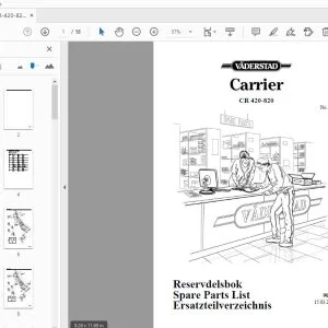 Vaderstad Carrier CR 420-820 Parts Manual 900272 - PDF DOWNLOAD