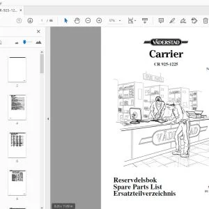 Vaderstad Carrier CR 925-1225 Parts Manual 902593 - PDF DOWNLOAD
