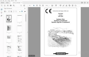 Vaderstad Carrier CR425 Instructions & Parts Manual - PDF DOWNLOAD