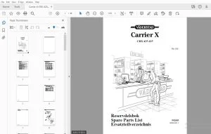 Vaderstad Carrier X CRX 425-625 Parts Manual 902605 - PDF DOWNLOAD