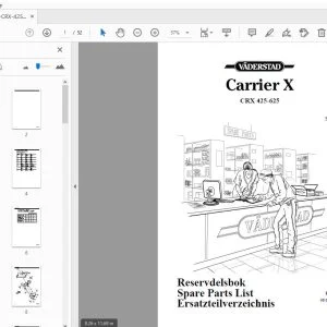 Vaderstad Carrier X CRX 425-625 Parts Manual 902605 - PDF DOWNLOAD