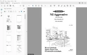 Vaderstad NZA 500-1000 NZA 500-600SST NZA 600-800T Parts Manual 900214 - PDF DOWNLOAD