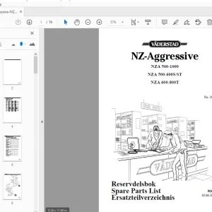 Vaderstad NZA 500-1000 NZA 500-600SST NZA 600-800T Parts Manual 900214 - PDF DOWNLOAD
