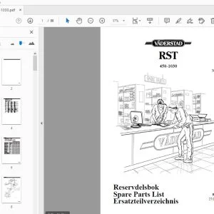 Vaderstad RST 450-1030 Parts Manual 900204 - PDF DOWNLOAD