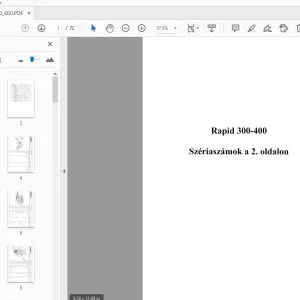 Vaderstad Rapid 300-400 Parts Manual - PDF DOWNLOAD