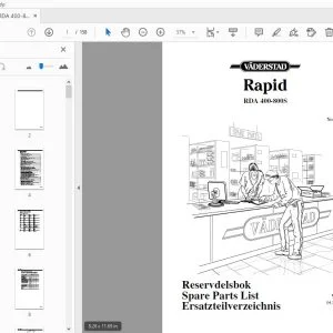 Vaderstad Rapid RDA 400-800S Parts Manual 902615 - PDF DOWNLOAD