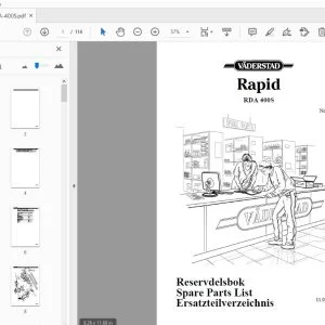 Vaderstad Rapid RDA400S Parts Manual 900286 - PDF DOWNLOAD