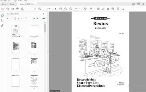 Vaderstad Rexius RS 500-1230 Parts Manual 900124 - PDF DOWNLOAD