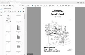 Vaderstad Seed Hawk SH 400-800C Parts Manual 902591 - PDF DOWNLOAD