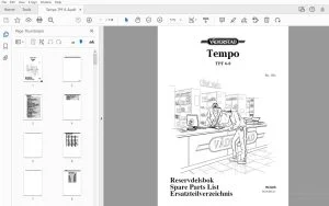 Vaderstad Tempo TPF 6-8 Parts Manual 902608 - PDF DOWNLOAD