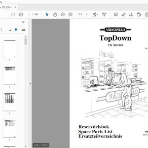 Vaderstad TopDown TD 300-900 Parts Manual 900243 - PDF DOWNLOAD