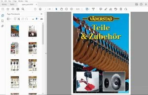 Vaderstad V-55 Teile & Zubehor - PDF DOWNLOAD