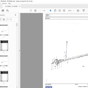 Volvo Penta D100BHC, D100BRC, TD100AHC, TD100ARC Industrial Engine Parts Manual
