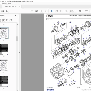 Volvo Penta HS25, HS25A, HS25A-B, HS25AE, HS25AE-A Marine Drives Transmissions Parts Manual
