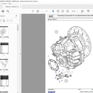 Volvo Penta HS80AE, HS80AE-B, HS80IVE, HS80IVE-B, HS80VE Marine Drives Transmissions Parts Manual