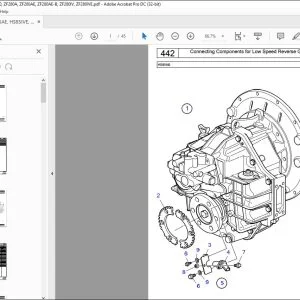 Volvo Penta HS85AE, HS85IVE, HS85IVE-A, ZF280, ZF280A, ZF280AE, ZF280AE-B, ZF280IV, ZF280IVE Parts Manual