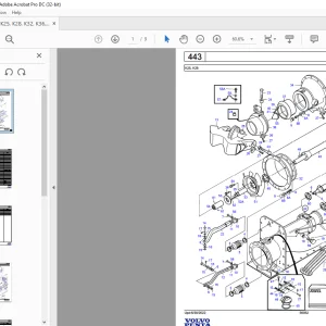 Volvo Penta K25, K28, K32, K36, K40 Marine Drives Transmissions Parts Manual