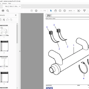 Volvo Penta PJX-C, PJX-C1, PJX-S Marine Drives Transmissions Parts Manual - PDF