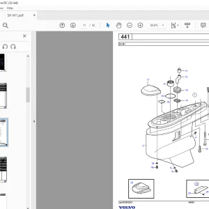 Volvo Penta SX-M1 Marine Drives Transmissions Parts Manual - PDF DOWNLOAD
