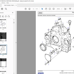 Volvo Penta TAD1030GE, TAD1030P, TAD1031G, TAD1031GE, TAD1032GE Industrial Engine Parts Manual