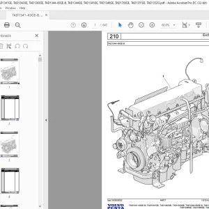 Volvo Penta TAD1341-43GE-B, TAD1341GE, TAD1342GE, TAD1343GE, TAD1344-45GE-B, TAD1344GE, TAD134 Industrial Engine Parts Manual