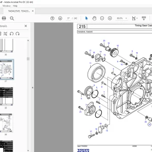 Volvo Penta TAD420VE, TD420VE Industrial Engine Parts Manual  - PDF DOWNLOAD