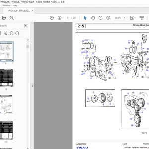 Volvo Penta TAD730P, TWD610P, TWD610PB, TWD710P, TWD710PB Industrial Engine Parts Manual