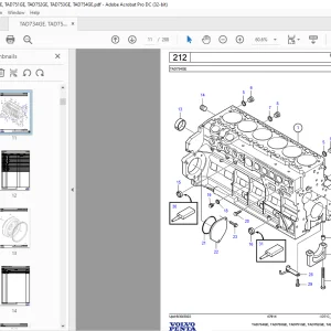 Volvo Penta TAD734GE, TAD750GE, TAD751GE, TAD752GE, TAD753GE, TAD754GE Industrial Engine Parts Manual