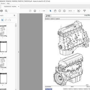 Volvo Penta TAD940VE, TAD941VE, TAD942VE, TAD943VE, TAD950VE, TAD951VE, TAD952VE  Industrial Engine Parts Manual