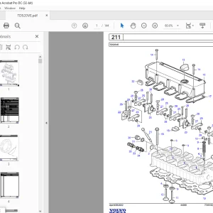 Volvo Penta TD520VE Industrial Engine Parts Manual - PDF DOWNLOAD