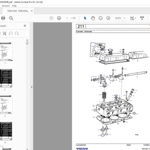 Volvo Penta TD610M, TD630ME, TWD630ME Industrial Engine Parts Manual - PDF DOWNLOAD
