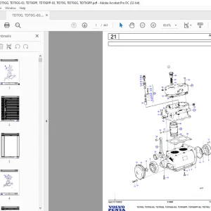 Volvo Penta TD70G, TD70G-83, TD70GG, TD70GG-83, TD70GPP, TD70GPP-83, Industrial Engine Parts Manual