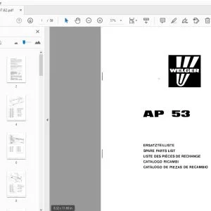 WELGER AP 53 PARTS MANUAL - PDF DOWNLOAD