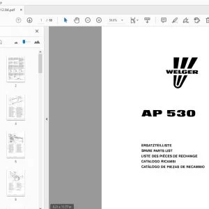 WELGER AP 530 PARTS MANUAL - PDF DOWNLOAD