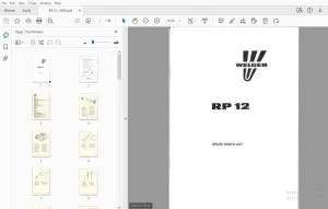 WELGER RP 12 PARTS MANUAL 1995 - PDF DOWNLOAD