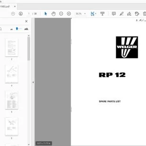 WELGER RP 12 PARTS MANUAL - PDF DOWNLOAD