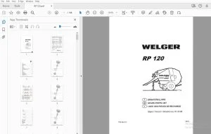 WELGER RP 120 PARTS MANUAL - PDF DOWNLOAD