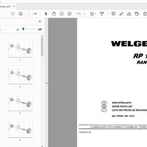 WELGER RP 120 RANGER PARTS MANUAL - PDF DOWNLOAD